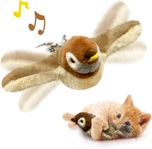 💥Heißer Verkauf 49% Rabatt🐾 Interaktives Piepsendes Vogelspielzeug Für Katzen
