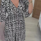 (🔥Big Sale - 48% OFF🔥 Free Shipping)Mini Print V-neck Dress