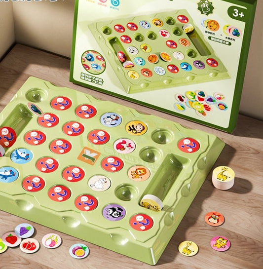 🔥Letzter Tag des Ausverkaufs 50 % Rabatt🔥Tiere & Früchte Flip-Brettspiel