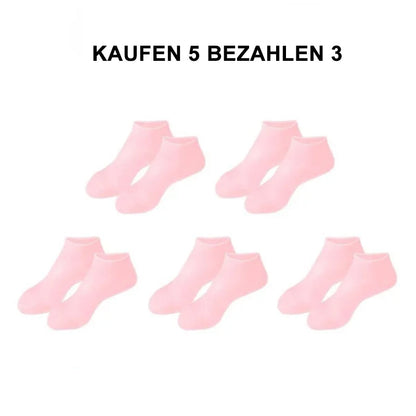Ideales Geschenk -  Feuchtigkeitsspendende Socken aus Silikon