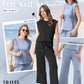 💕50% OFF🌺2025 Neue Frauen Casual Cap Sleeve Top Wide Leg Crop Pants Zweiteilige Set