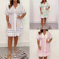 🏖️49% Rabatt🏝️Lässig bedrucktes Kleid mit V-Ausschnitt