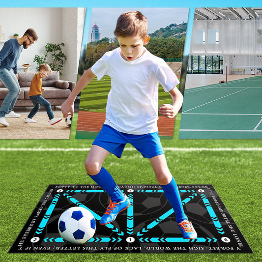 HEISSER VERKAUF 🎁 Hilft Kindern, Fußball besser zu üben 🎁⚽ Fußarbeit-Trainingsmatte rutschfest