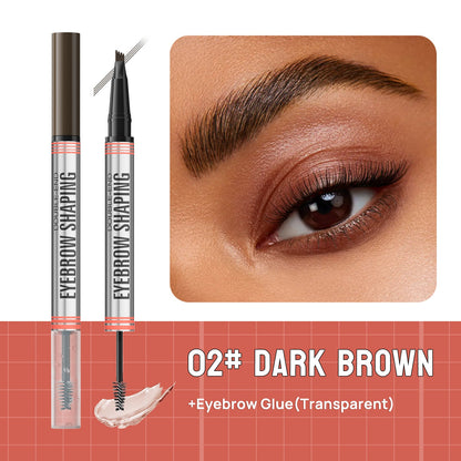 🎁1+1 gratis🔥2-in-1-Augenbrauenstift und fixierendes Augenbrauengel für wirklich vollere Augenbrauen🥳