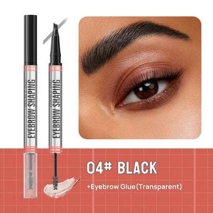 🎁1+1 gratis🔥2-in-1-Augenbrauenstift und fixierendes Augenbrauengel für wirklich vollere Augenbrauen🥳
