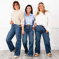 High Rise Cargo Wide-Leg Stretch-Jeans für Damen🌈🧍‍♀️Hochwertige Textur 🔥Die unverzichtbare Skinny Jeans