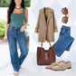 High Rise Cargo Wide-Leg Stretch-Jeans für Damen🌈🧍‍♀️Hochwertige Textur 🔥Die unverzichtbare Skinny Jeans