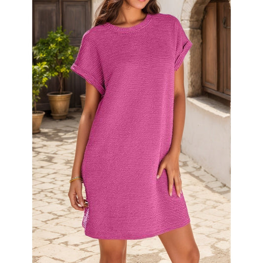 🎁Heißer Verkauf 49% OFF⏳Damen lässiges Kleid mit Rollärmeln und Taschen