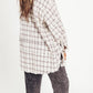 ⏳Begrenzte Zeit 50% Rabatt💥Mineral Washed Button-Down-Karohemd für Damen