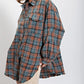 ⏳Begrenzte Zeit 50% Rabatt💥Mineral Washed Button-Down-Karohemd für Damen