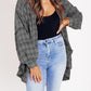 ⏳Begrenzte Zeit 50% Rabatt💥Mineral Washed Button-Down-Karohemd für Damen