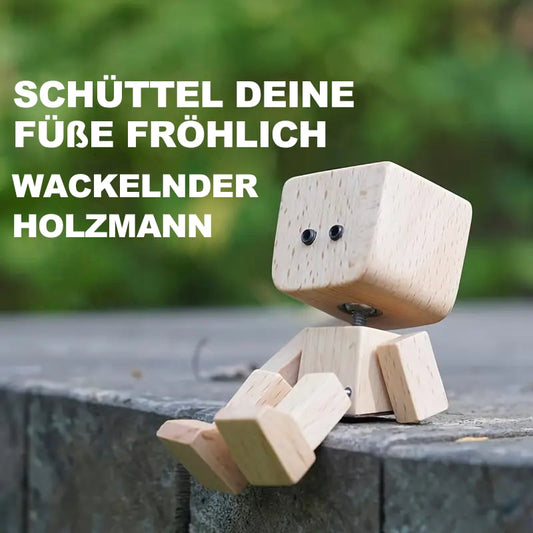 ⏰ Begrenztes Angebot: 60% Rabatt🙂Wippendes Holzmännchen Mit Wohlfühl-Lächeln – Kreatives Auto-Duftaccessoire