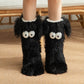 📢📢18,99 Kaufen Sie 1, erhalten Sie 1 kostenlos!!!💗LETZTER TAG VERKAUF 50% RABATT⚡50.000 VERKAUFT💕Damen Plüsch Hausschuhe Socken Bodensocken Winter Zuhause Indoor Verdicktes Fleece-Futter Rutschfeste Erwachsene Damen Plüsch Schnee Socken Schuhüberzüge