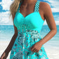 Badeanzug-Set: Badekleid & enganliegende Badeshorts