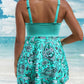 Badeanzug-Set: Badekleid & enganliegende Badeshorts