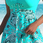 Badeanzug-Set: Badekleid & enganliegende Badeshorts