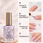 💥📢50% RABATT!!🎁🔥Fliederfarbener glänzender Nagelhärter mit Spiegelglanz-Effekt
