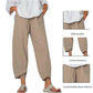 Vintage  asymmetrische elastische Taille Hosen