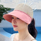 Damen-Sonnenschutzhut mit großer Krempe für Strandausflüge im Sommer